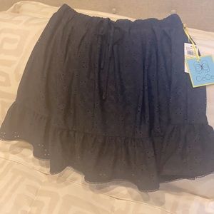 Cece lined black eyelet skirt NWT size medium.